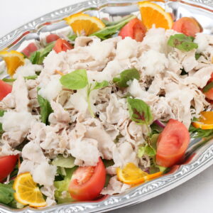 冷しゃぶのサラダ仕立て　おろしポン酢和え