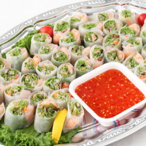 海老と野菜の生春巻き 　スイートチリソース