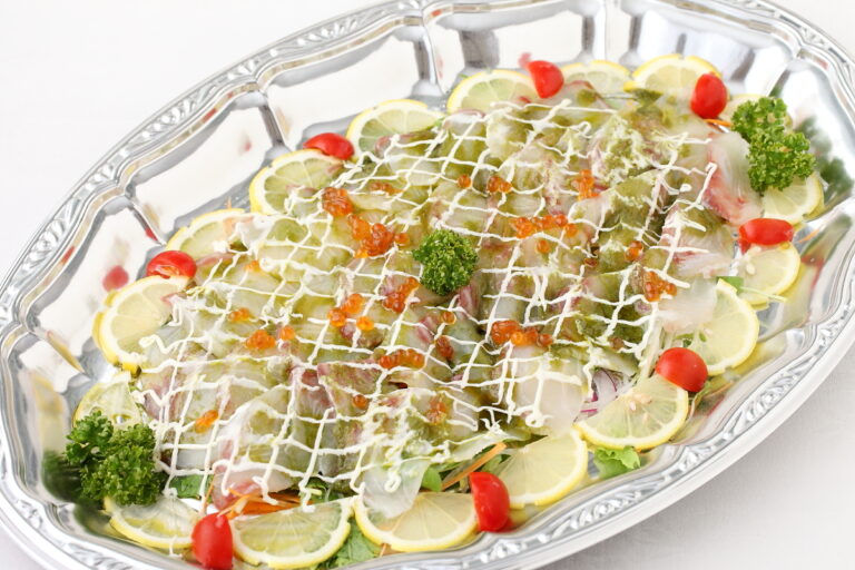 白身魚のカルパッチョ　バジルソースのイメージ