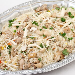 チキンときのこのピラフ